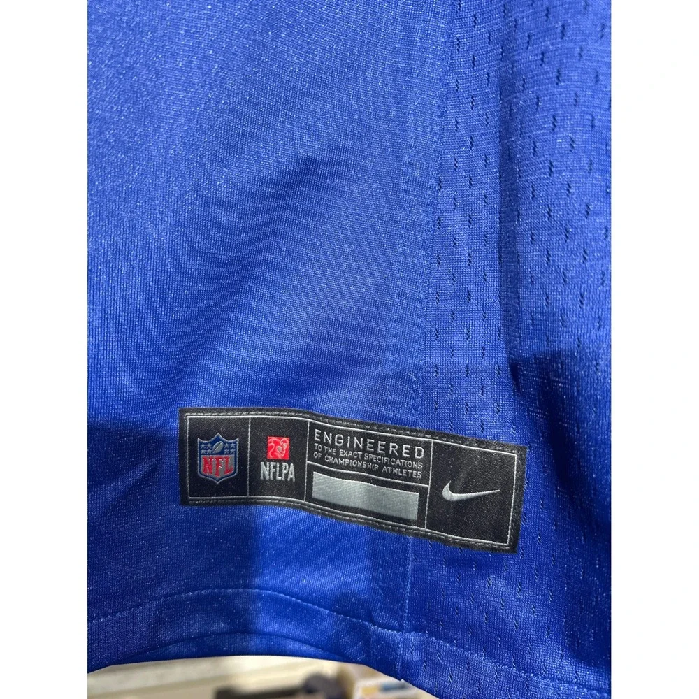 Nike NFL New York Giants Skattebo 44 Jersey Womens Large Blue Football Fan Gear